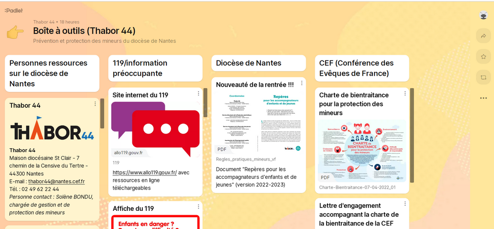 padlet protection des mineurs